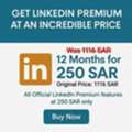 SAR 250,  LinkedIn Premium 12-Month Subscription