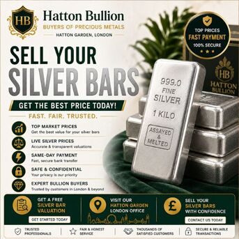 London, Items Wanted, Sell Silver Bars In London - Get Top Prices Paid Today