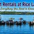 Boat Rentals At Rice Lake: Everything You Need To Know