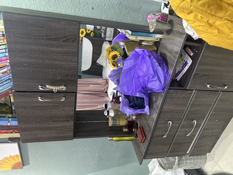 Jeddah, Furniture, SAR 1000,  Bed Set With Cupboard For Sale