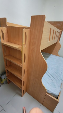 Khobar, Furniture, SAR 1000,  Twin Over Full Bunk Bed + Mattress For The Full Bed