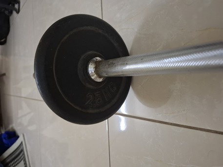 Salmaniya, Health & Beauty Items, BHD 1,  Barbell With Rod 5+2.5 Kg ×2