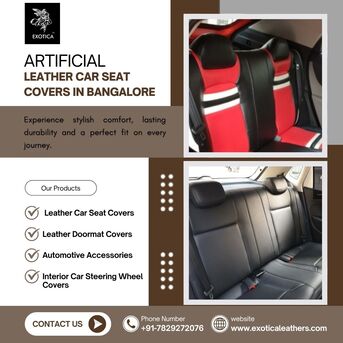 Bangalore, Auto Parts, Artificial Leather Car Seat Covers In Bangalore