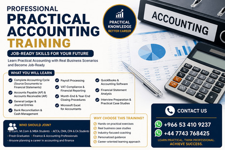 Jeddah, Lessons Offered, Practical Accounting & Financial Reporting  Training 2026