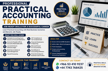 Dammam, Lessons Offered, Master Practical Accounting With Real Business Cases