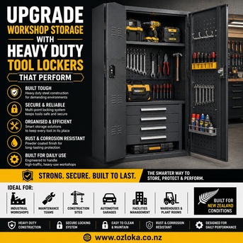 Auckland, Heavy Equipment, NZD 800,  Upgrade Workshop Storage With Heavy Duty Tool Lockers That Perform