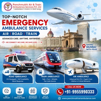 Mumbai, Health, Get Panchmukhi Air Ambulance Service In Mumbai For A Quick Patient Transfer