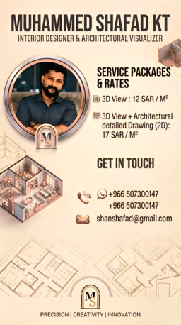 Turaif, Job Seekers, 3D Visualizer And Interior Designer