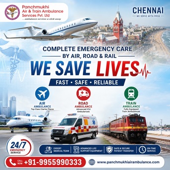Chennai, Health, Panchmukhi Air Ambulance Service For A Quick And Efficient Transfer Of Your Sick Patients