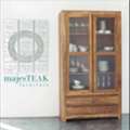 MYR 3200,  Teak Display Cabinet -Glass Doors