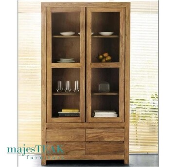 Kuala Lumpur, Furniture, MYR 3200,  Teak Display Cabinet -Glass Doors