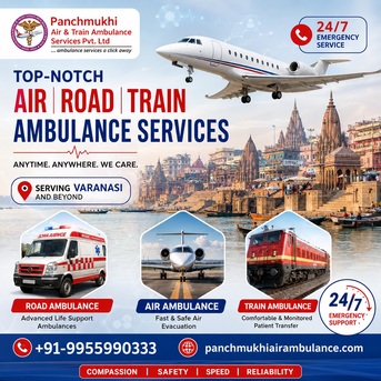 Mumbai, Health, Panchmukhi Air Ambulance In Varanasi Provides A Safe And Secure Transfer Process