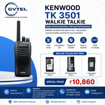 New Delhi, Electronics, INR 10860,  Shop Kenwood TK 3501 Walkie Talkie Today | Gvtel