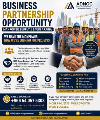 Riyadh, Business Partners, Manpower Projects