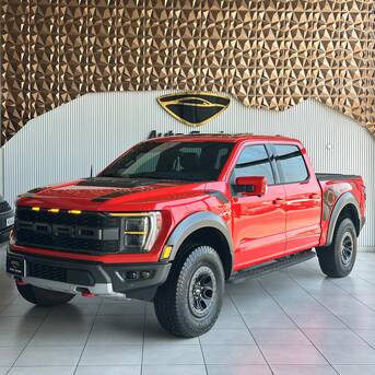 Riffa, Vehicles, Cars & Trucks , BHD 27900,  FORD F 150 RAPTOR V6 TWIN TURBO 2022 RED,  2022,  Automatic,  91000 KM,  FORD F-150 RAPTOR V6 TWIN TURBO  RED