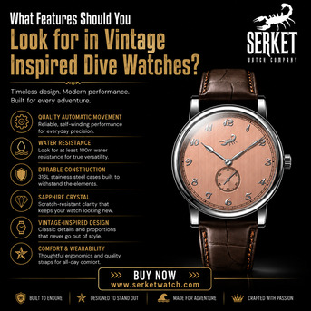 New York, Watches, USD 799,  What Features Should You Look For In Vintage Inspired Dive Watches?