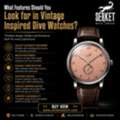 USD 799,  What Features Should You Look For In Vintage Inspired Dive Watches?
