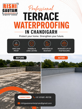 Chandigarh, Construction, Terrace Waterproofing In Chandigarh |Rishi Gautam