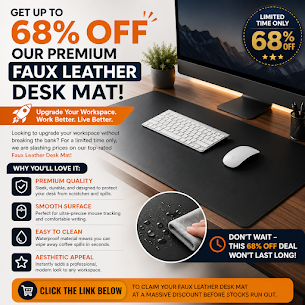 Noida, Electronics, INR 799,  Elegant Premium Faux Leather Desk Mat For Office