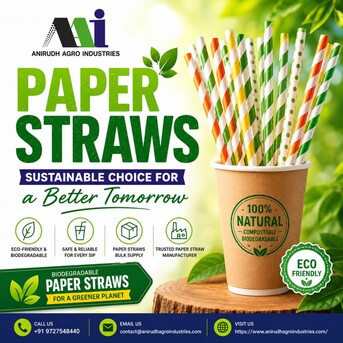 Ahmedabad, Household Items, INR 10000,  Paper Straws Manufacturer For Bulk & Wholesale Orders