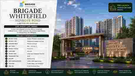 Bangalore, Real Estate, Brigade Whitefield Hoskote Road &ndash; 2 & 3 BHK Apartments