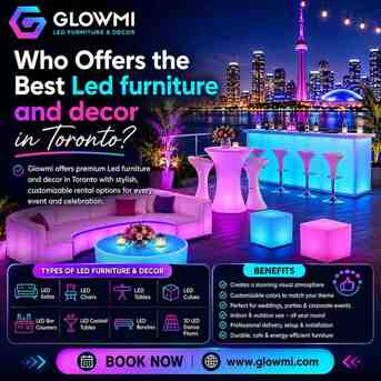 Toronto, Furniture, CAD 2850,  Who Offers The Best Led Furniture And Decor In Toronto?