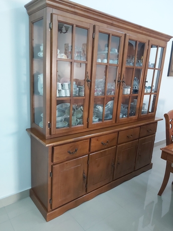 Al Mazruiyah, Furniture, SAR 1850,  Malaysian-made Dining Set With A Cabinet.