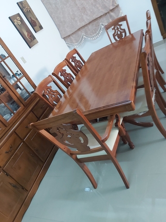 Al Mazruiyah, Furniture, SAR 1850,  Malaysian-made Dining Set With A Cabinet.
