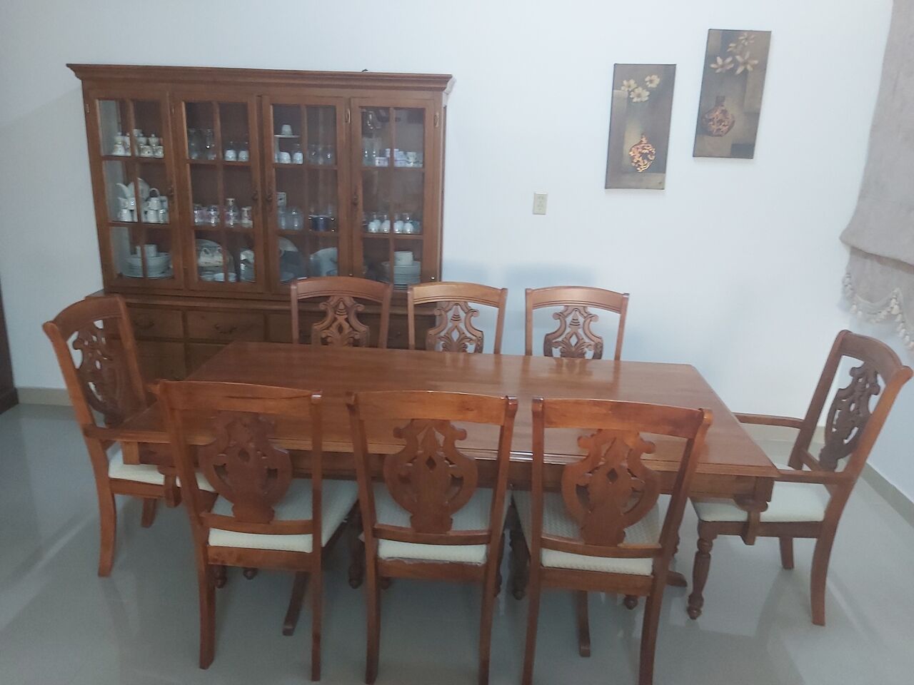Al Mazruiyah, Furniture, SAR 1700,  Malaysian-made Dining Set With A Cabinet.