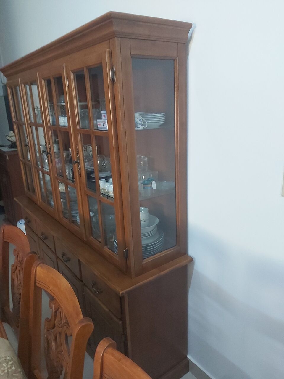 Al Mazruiyah, Furniture, SAR 1700,  Malaysian-made Dining Set With A Cabinet.
