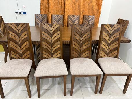 Riyadh, Furniture, SAR 2000,  Premium Wooden Dining Table &ndash; 10 Seater