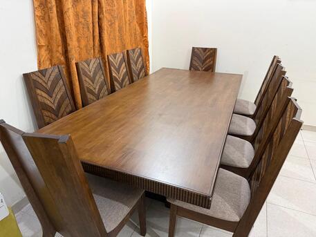 Riyadh, Furniture, SAR 2000,  Premium Wooden Dining Table &ndash; 10 Seater