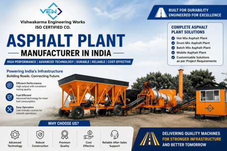 New Delhi, Industrial Machinery, Asphalt Plant Manufacture Solutions | Vishwakarma Engineering Works