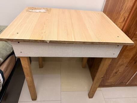 Riyadh, Furniture, SAR 60,  Wooden Utility Table / Kitchen Stove Stand Or Study Desk