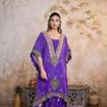 INR 15000,  Designer Ethnic Kaftan Suit Purple Color