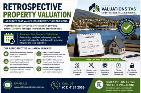 Sydney, Real Estate, Retrospective Property Valuation | Expert Tasmanian Valuers