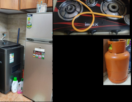 Dammam, Household Items, Refrigerator (fridge), Washing Machine And Gas Stove With Cylinder