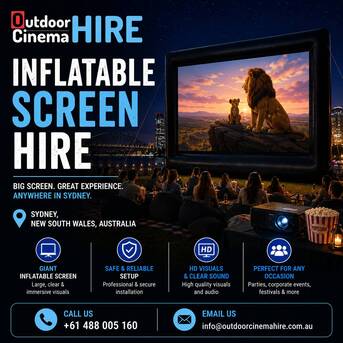 Sydney, Equipment Rental, Inflatable Screen Hire For Outdoor Events And Movie Nights