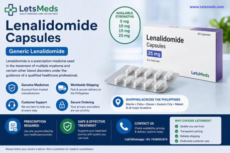 Makati City, Health & Beauty Items, PHP 1,  Generic Lenalidomide Capsules | Available For Delivery To The Philippines