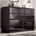 GBP 149,  High Gloss Wide 8 Drawer Chest Of Drawers