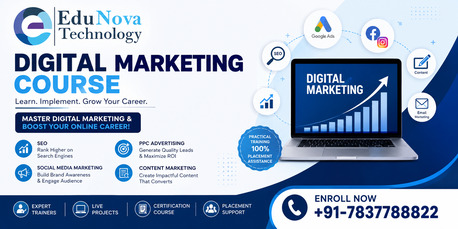 New Delhi, Lessons Offered, Digital Marketing With Edunova Technology &ndash; Job-Oriented Course