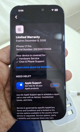 Juffair, Mobile Phones, BHD 375,  IPhone 17 Pro 256GB New Condition Without Any Contract