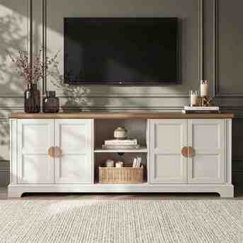 London, Furniture, GBP 199,  Bellford Large Black Painted TV Unit With Storage&ndash; 170cm | Everything In Its Place, Just T