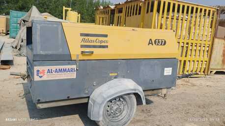 Dammam, Industrial Machinery, Atlas Copco Air Compressor XA137 DD