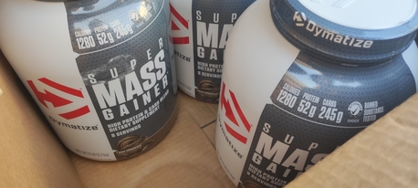 Riyadh, Sporting Goods, SAR 100,  Dymatize Brand Protein Super Mass Gainer (Dietary Supplement) 2.7kgs