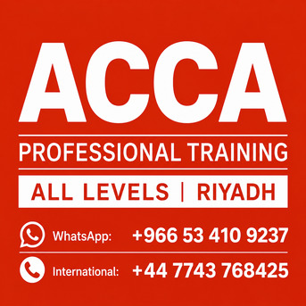 Riyadh, Lessons Offered, ACCA Professional Training | FA, MA, FR, PM, FM, SBL & SBR