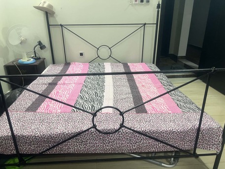Hidd, Furniture, BHD 40,  KING SIZE Bed With Matress For Sale With Steel Frame