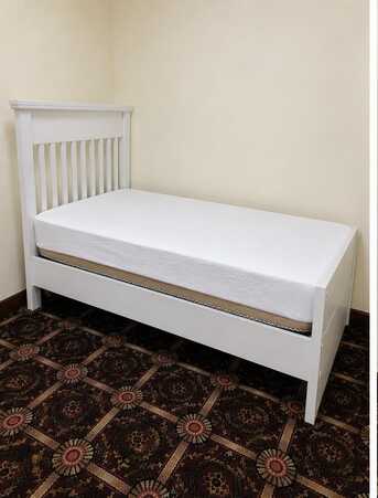 Khobar, Furniture, SAR 630,  Premium White Bedroom Furniture Set | Bed + Wardrobe + Dressing Table + Bedside Table