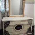 SAR 49,  Dressing Table With Large Mirror And Drawers