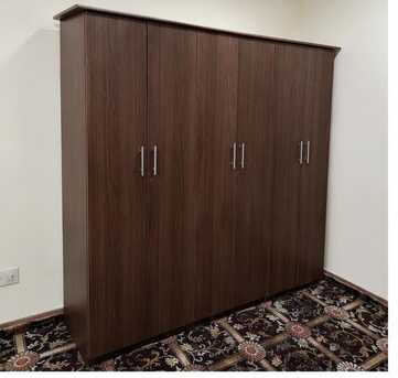 Khobar, Furniture, SAR 650,  Premium Brown Bedroom Furniture Set | Bed + Wardrobe + Bedside Table